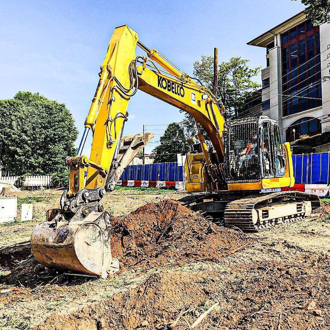 The team completing a land clearing job in Atlanta, GA